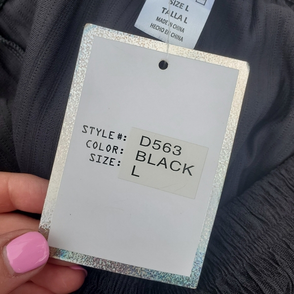 NWT Cosmic Beauty Black Tube Top Women's Jumpsuit Size Large - Picture 3 of 16